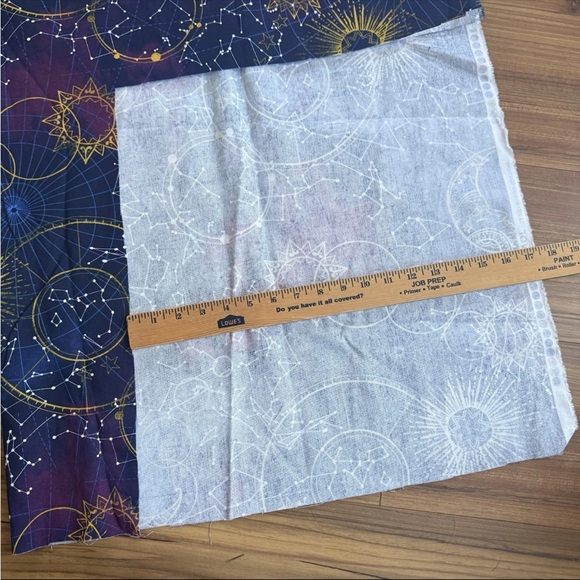 JoAnn Fabric Constellation Celestial Navy Purple Woven Cotton Fabric 1yrd +12" - Picture 10 of 14